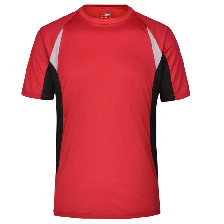 Maillot_running_Homme_rouge_noir_Devant_JN391.jpg