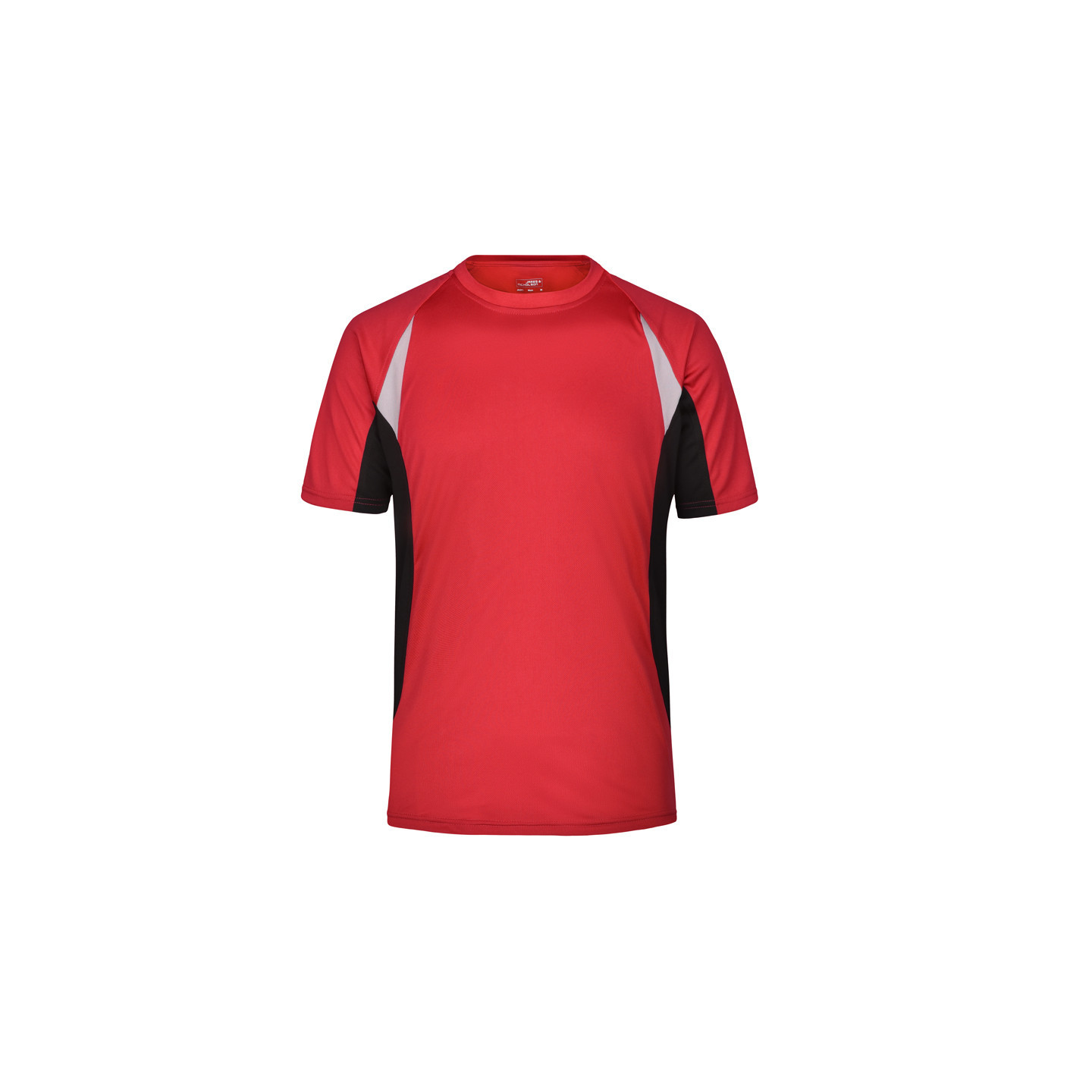 Maillot_running_Homme_rouge_noir_Devant_JN391.jpg