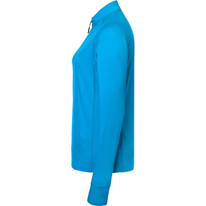 T-shirt_sport_demi-zip_Femme_bleu_vif_Gauche_JN787.jpg