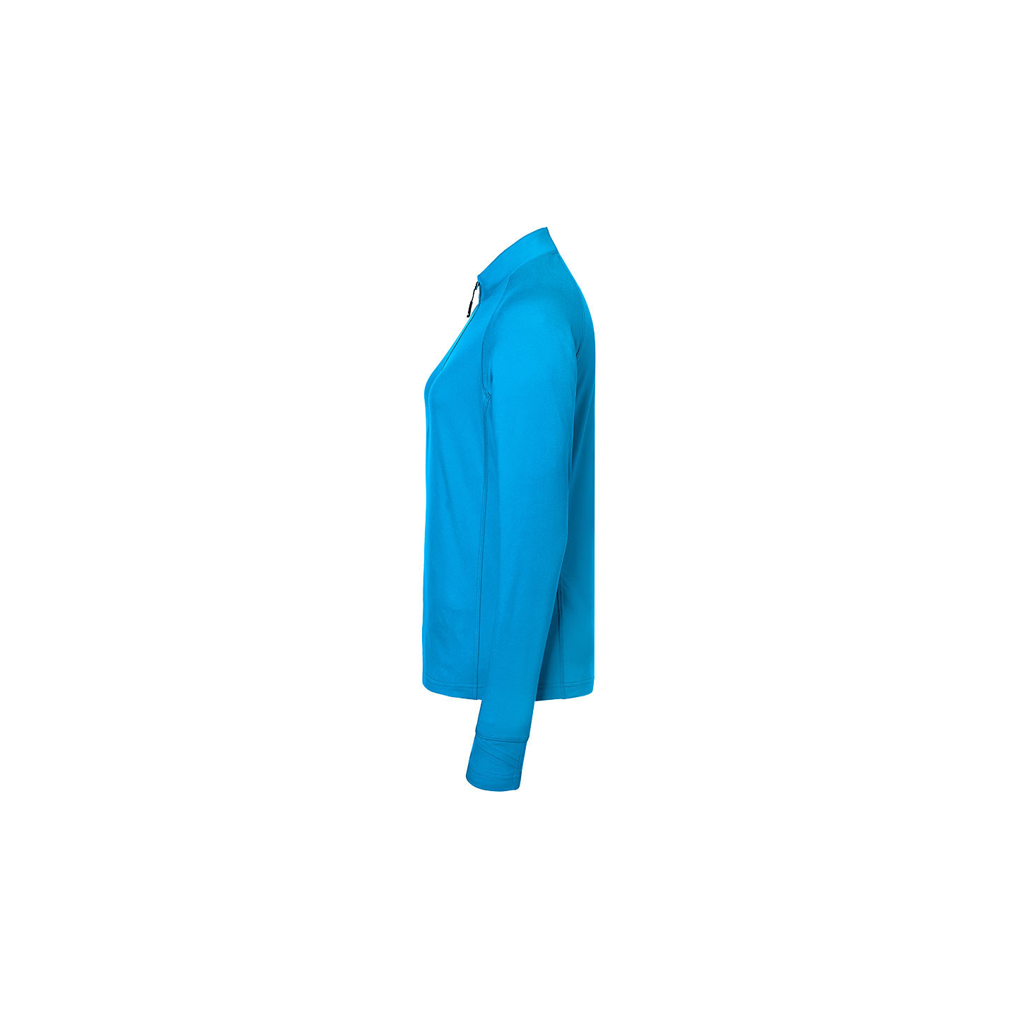T-shirt_sport_demi-zip_Femme_bleu_vif_Gauche_JN787.jpg