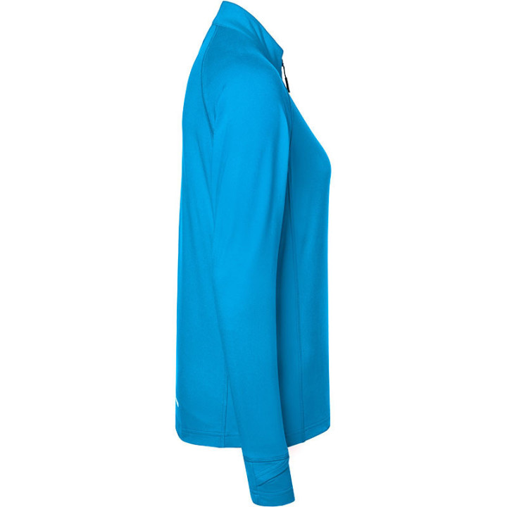 T-shirt_sport_demi-zip_Femme_bleu_vif_Droite_JN787.jpg